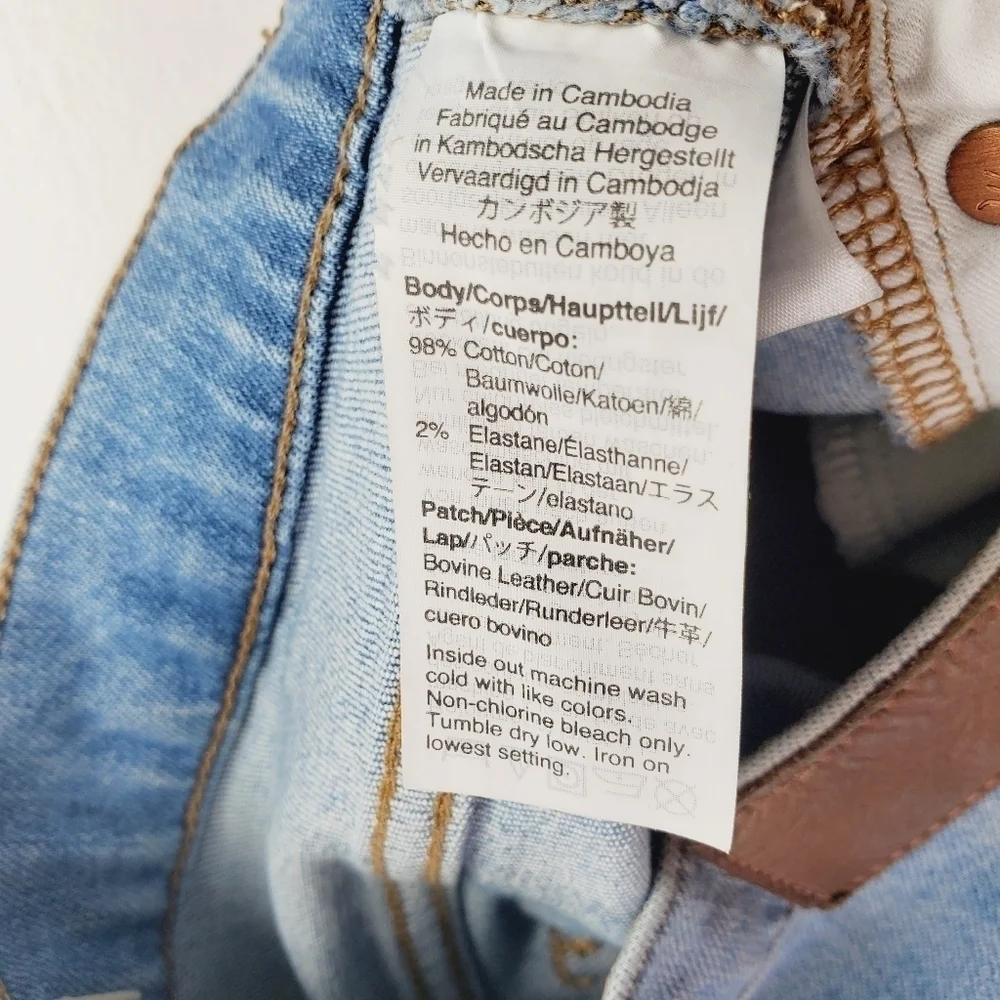 Madewell Women Jean Slim-Denim‎ Boot Size 26